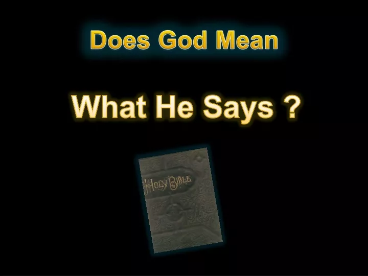 does god mean