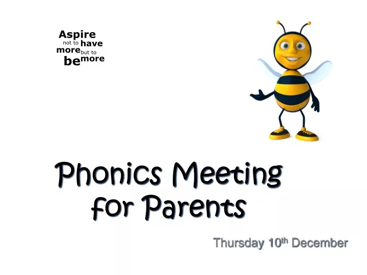 phonics meeting for parents