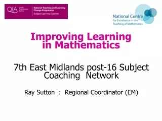 Improving Learning in Mathematics