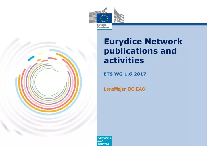 eurydice network publications and activities