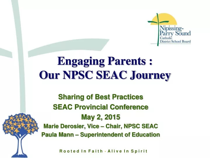 engaging parents our npsc seac journey