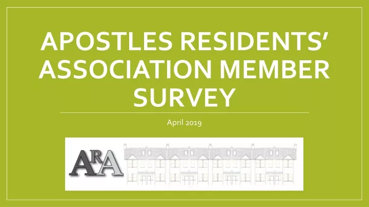 apostles residents association member survey