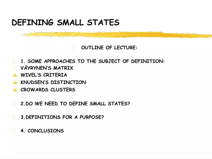 defining small states