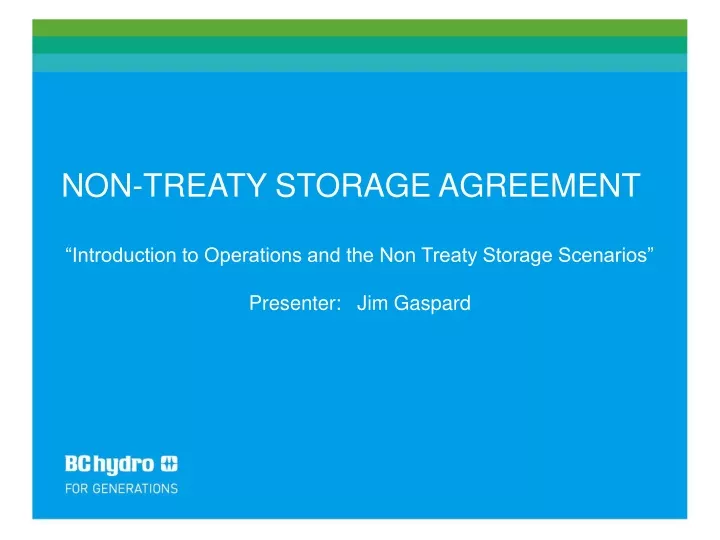non treaty storage agreement introduction