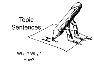 Topic Sentences