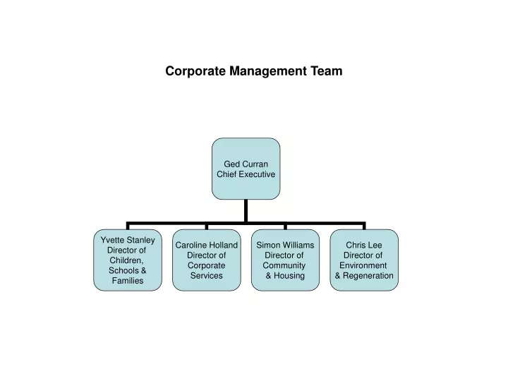 corporate management team