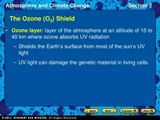 The Ozone (O 3 ) Shield