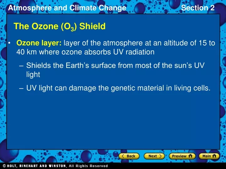 the ozone o 3 shield