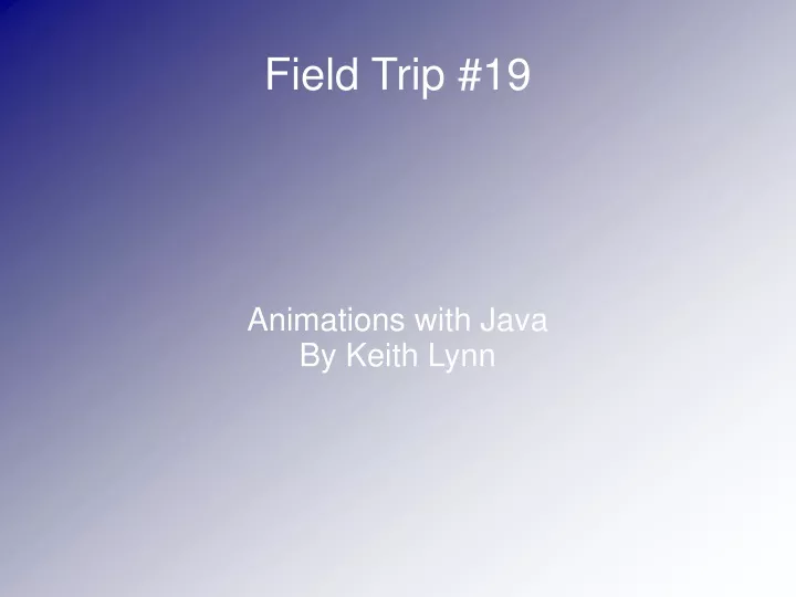 animations with java by keith lynn