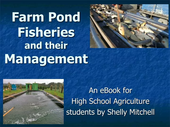 farm pond fisheries and their management