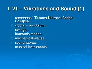 L 21 – Vibrations and Sound [1]