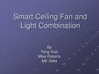 Smart Ceiling Fan and Light Combination