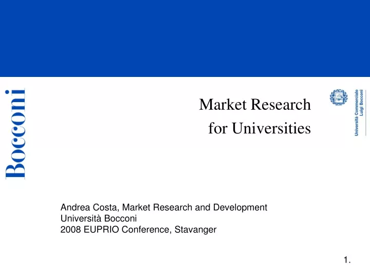 market research for universities