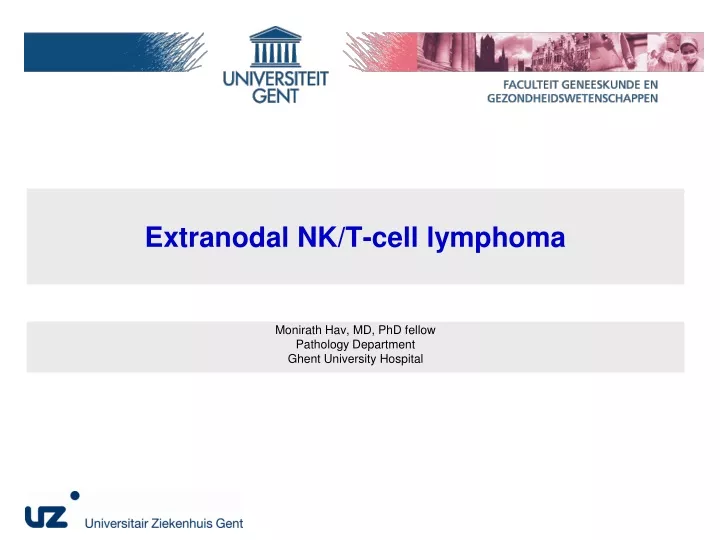 extranodal nk t cell lymphoma