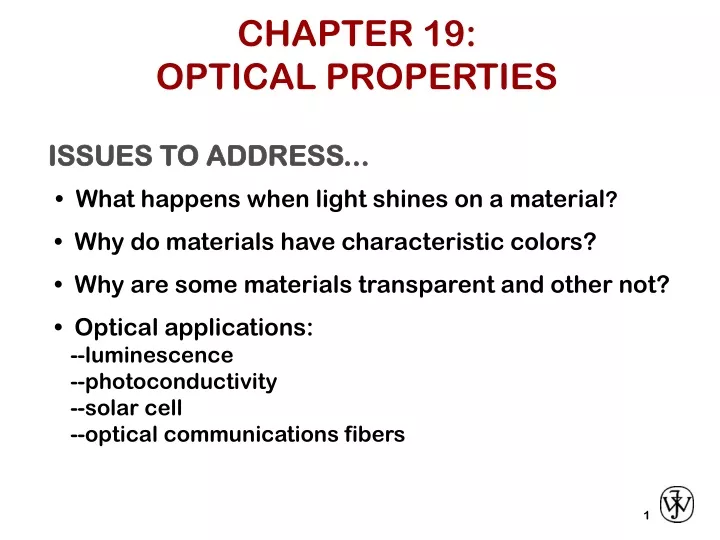 chapter 19 optical properties
