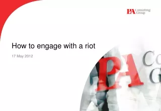 How to engage with a riot