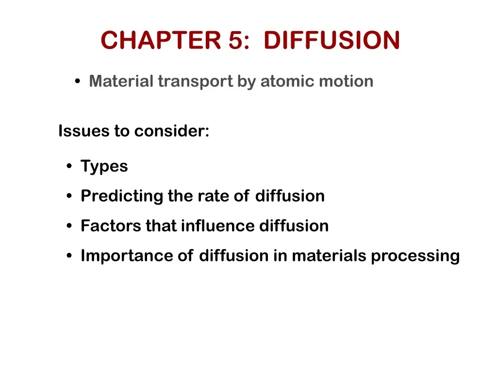 PPT - CHAPTER 5: DIFFUSION PowerPoint Presentation, free download - ID ...