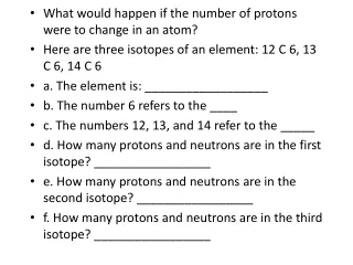 What would happen if the number of protons were to change in an atom?