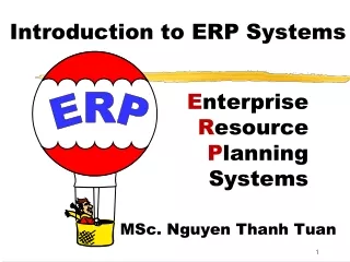 Introduction to ERP Systems