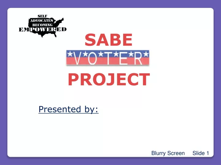 sabe project