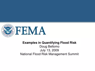 Examples in Quantifying Flood Risk Doug Bellomo July 13, 2009
