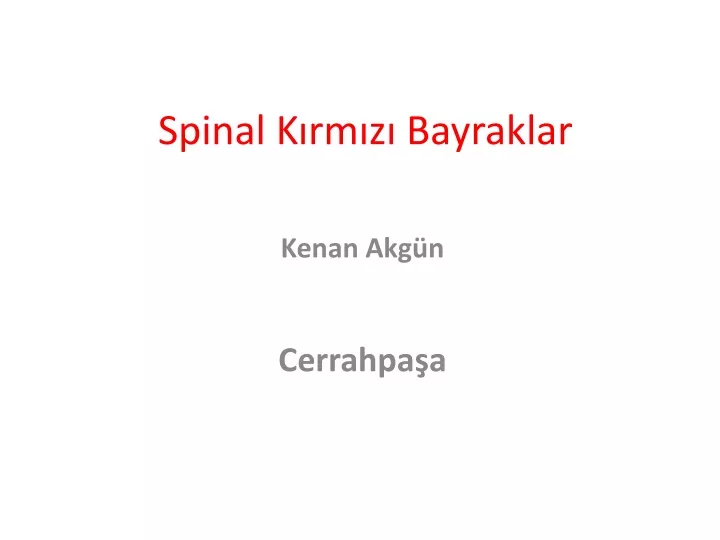 spinal k rm z bayraklar