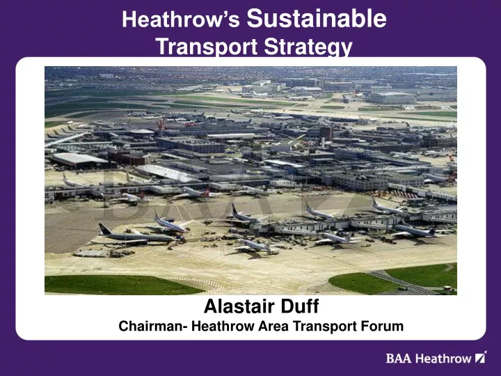 heathrow s sustainable transport strategy