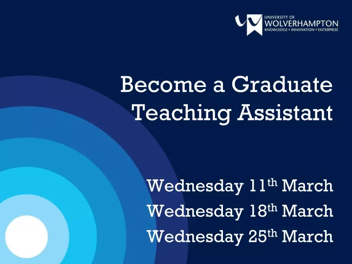 become a graduate teaching assistant