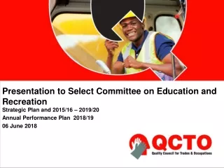 Presentation to Select Committee on Education and Recreation