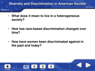 Diversity and Discrimination in American Society
