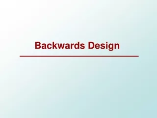 Backwards Design