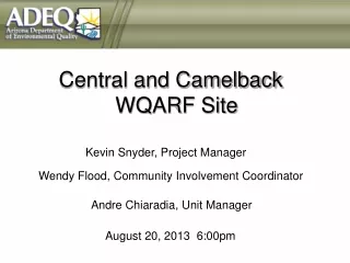 Central and Camelback   WQARF Site