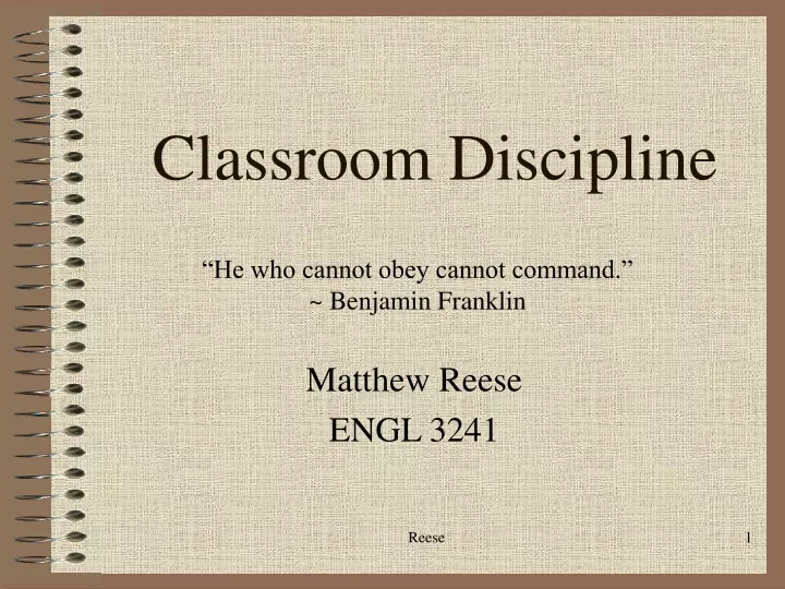 classroom discipline