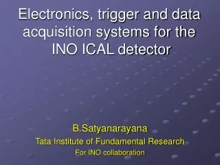 Electronics, trigger and data acquisition systems for the  INO ICAL detector