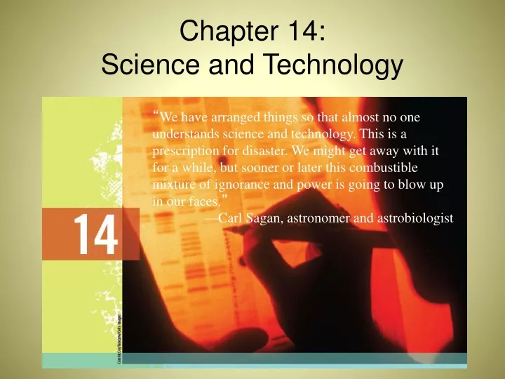 chapter 14 science and technology
