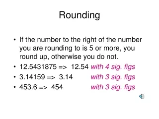 Rounding