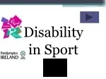 Disability  in Sport