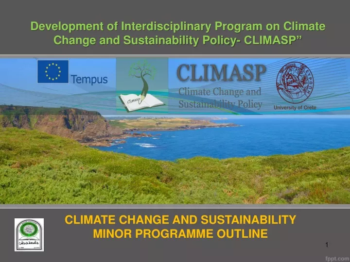 development of interdisciplinary program on climate change and sustainability policy climasp