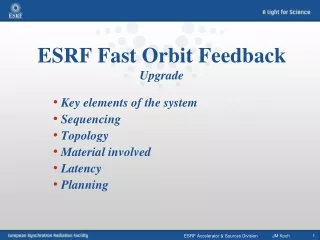 ESRF Fast Orbit Feedback Upgrade