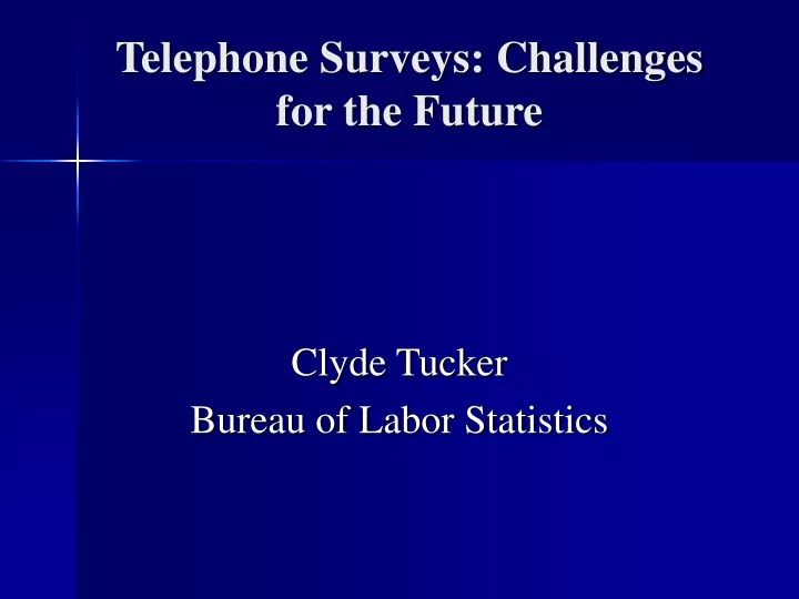 telephone surveys challenges for the future