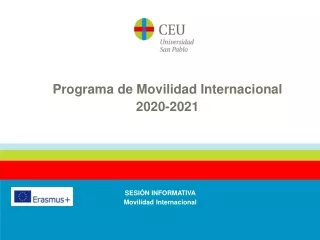 Programa  de  Movilidad  Internacional 2020-2021
