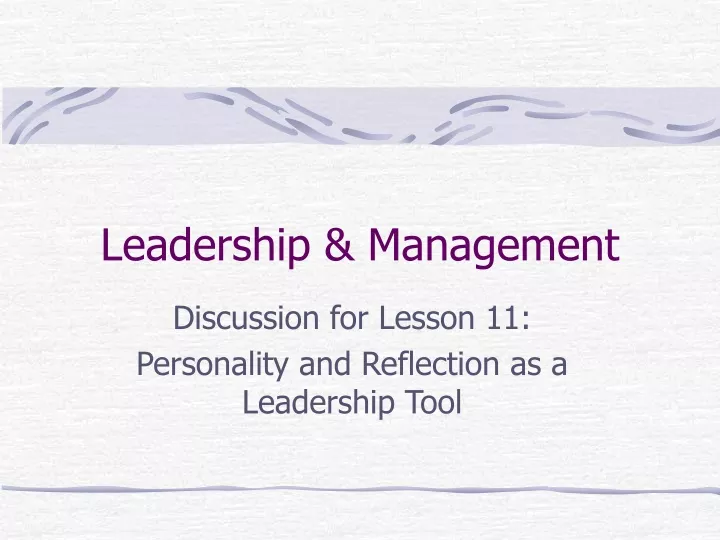 leadership management