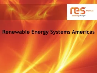 Renewable Energy Systems Americas