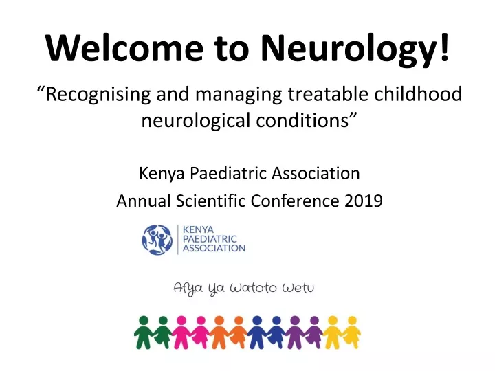 welcome to neurology