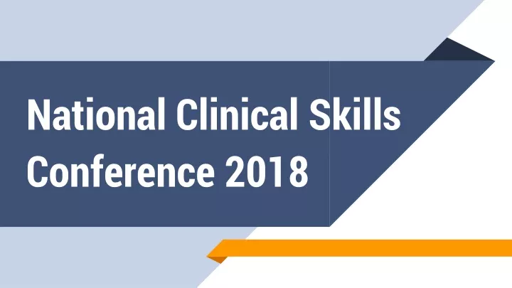 national clinical skills conference 2018