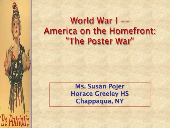 world war i america on the homefront the poster