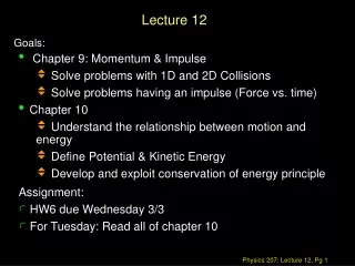 Lecture 12