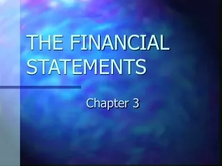 THE FINANCIAL STATEMENTS