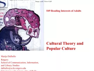 549 Reading Interests of Adults Cultural Theory and Popular Culture