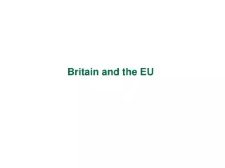 Britain and the EU